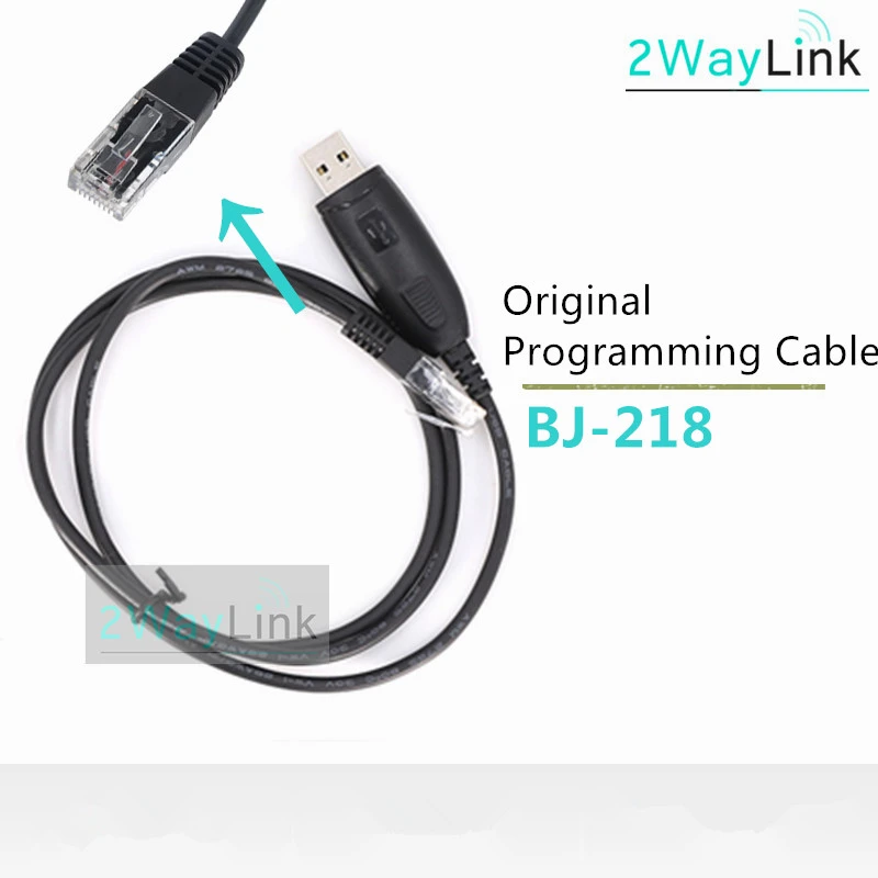 Original Baojie BJ-218 Programming Cable Zastone Z218 Programming Cable for Mini 25W Mobile Car Radio BJ-318 BJ 318 BJ218 BJ 218 walkie talkie 10 km