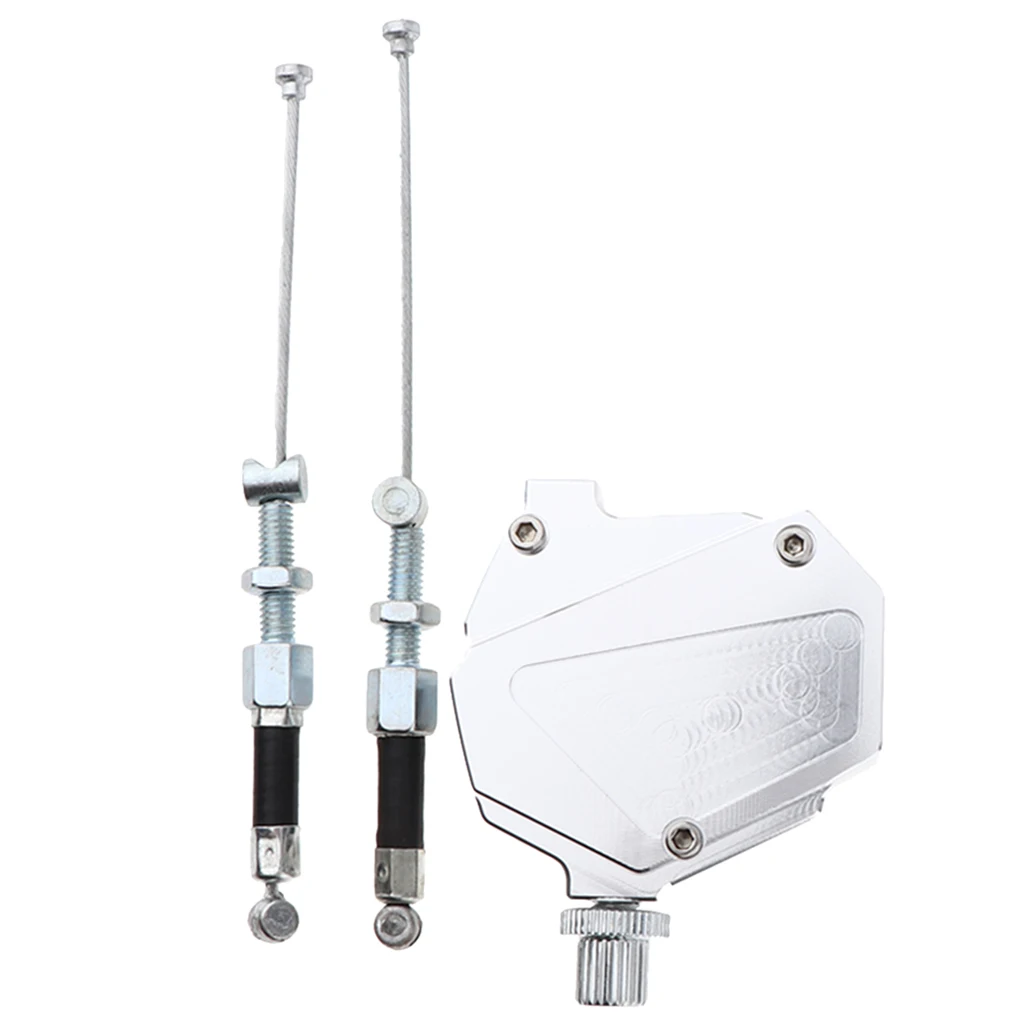 Мотоцикл Алюминиевый трюк сцепления тяга троса рычаг Легкая система для грязи/спортивных велосипедов Ремонт Замена частей-серебро