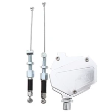 Мотоцикл Алюминиевый трюк сцепления тяга троса рычаг Легкая система для грязи/спортивных велосипедов Ремонт Замена частей-серебро