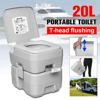 

20L Outdoor Portable Camping Toilet Caravan Travel Camp Boating Fishing Flush Toilet