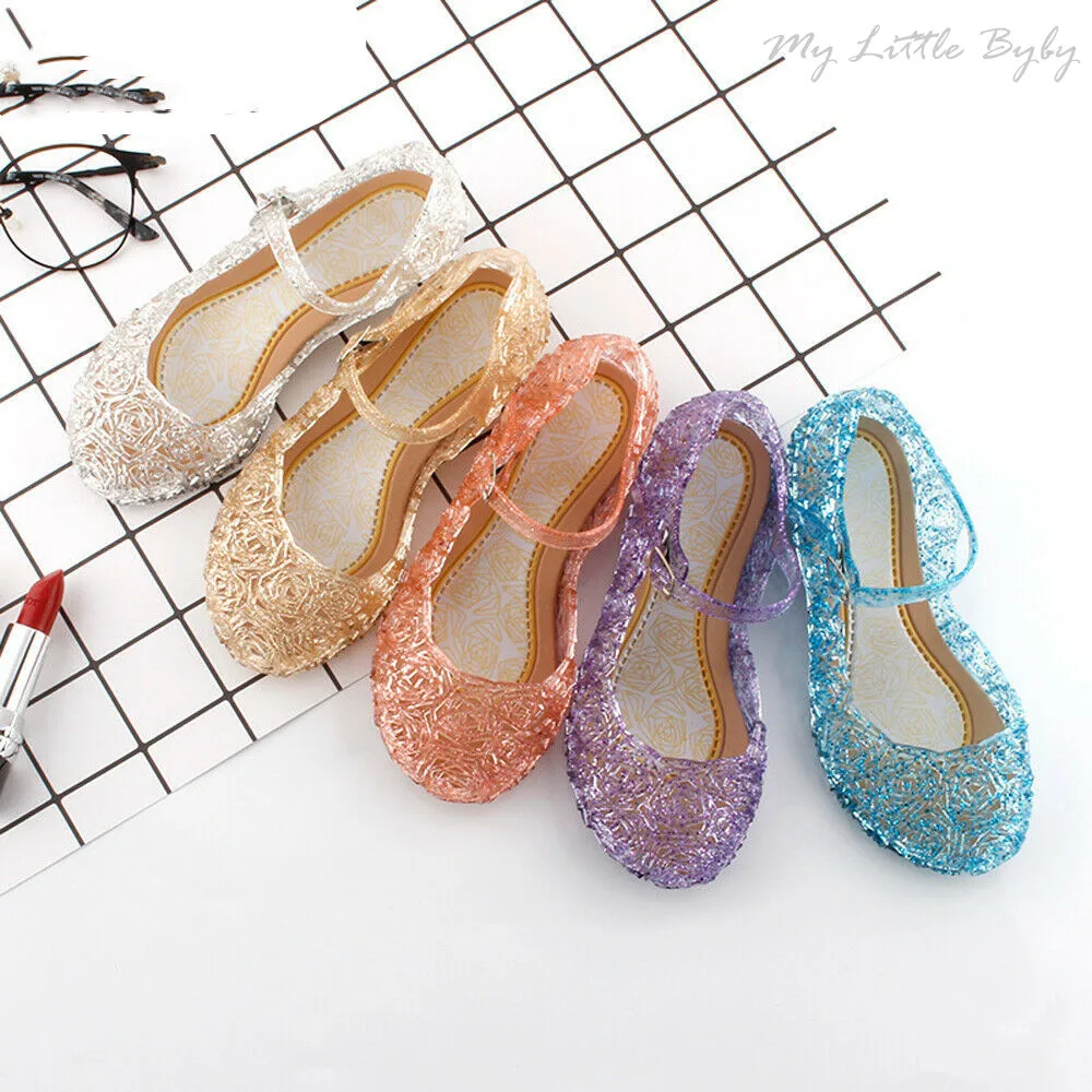 Новинка 2020 детские сандалии для девочек косплея вечерние с кристаллами обувь
