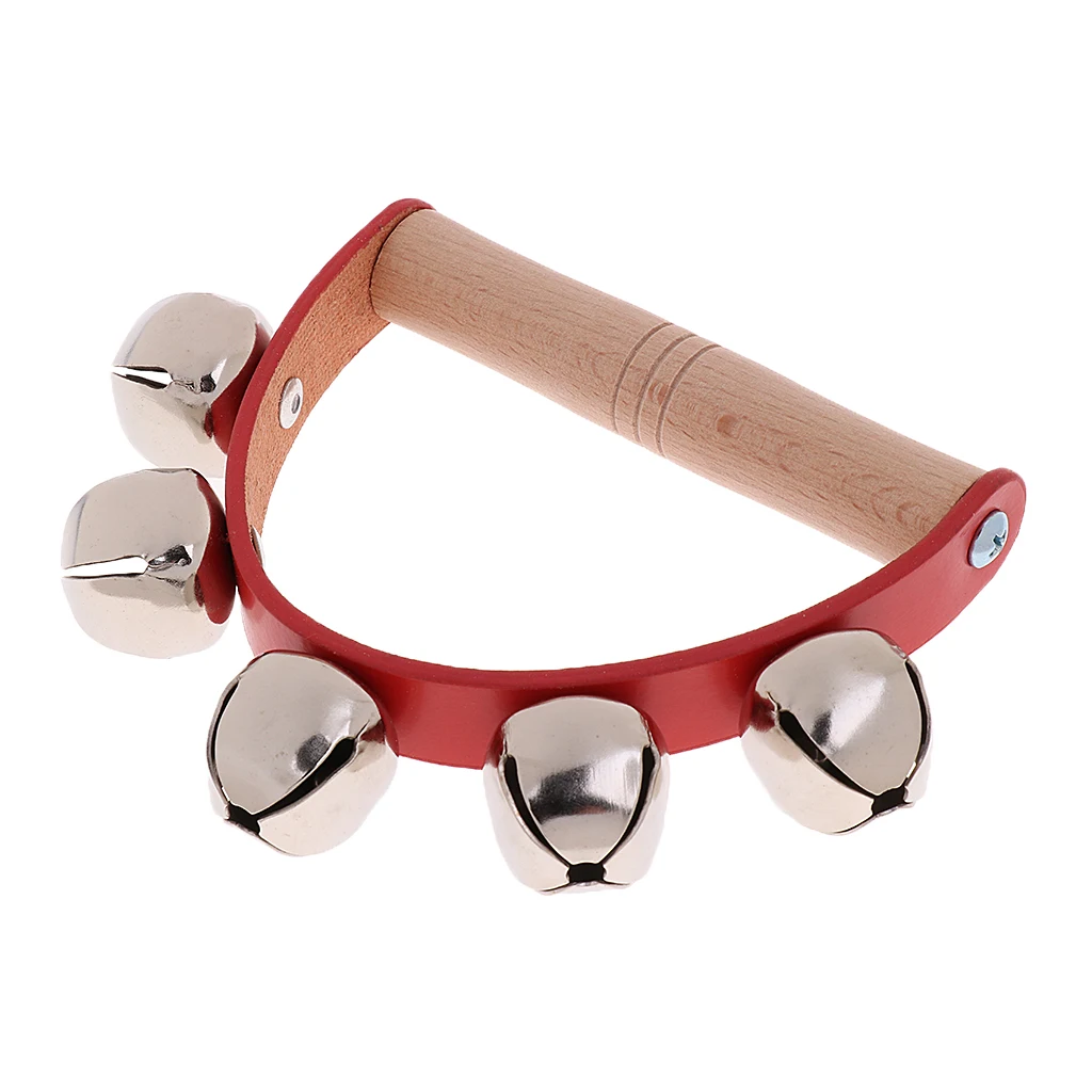 1 х музыкальный перкуссионный ручной барабанный бубен шейкер 5 Jingle Bells Bbay детские