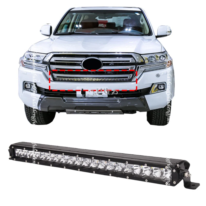 Светодиодная лента для переднего бампера Toyota Land Cruiser 2016-2020 автомобильные