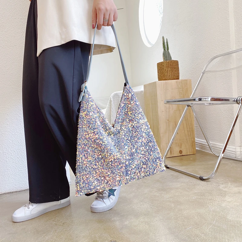Sequins-Bags Shoulder Purse Designer Fashion Female High-Capacity Women for Luxury