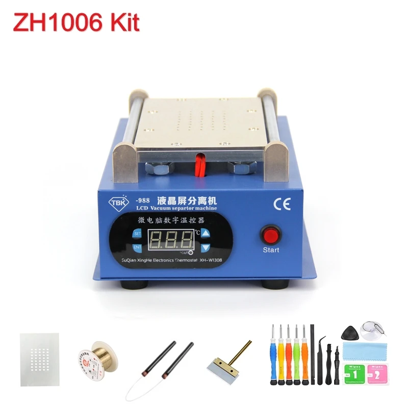 LY 947V. 3 TBK 988 lcd сепаратор ремонтная машина 7 дюймов со встроенным воздушным вакуумным насосом 220 В или 110 В для мобильных экранов