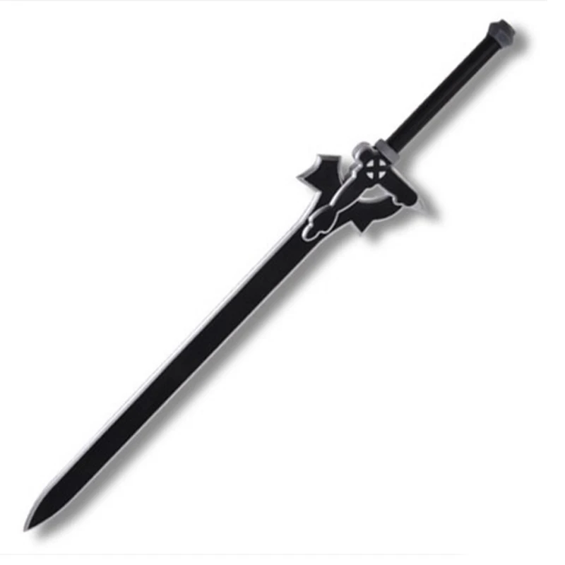 80 см Косплей skysword Sword Art Online SAO Kirigaya Kazuto Elucidator/Темный репульсер 1:1 Опора меч PU пена модель игрушка - Цвет: black