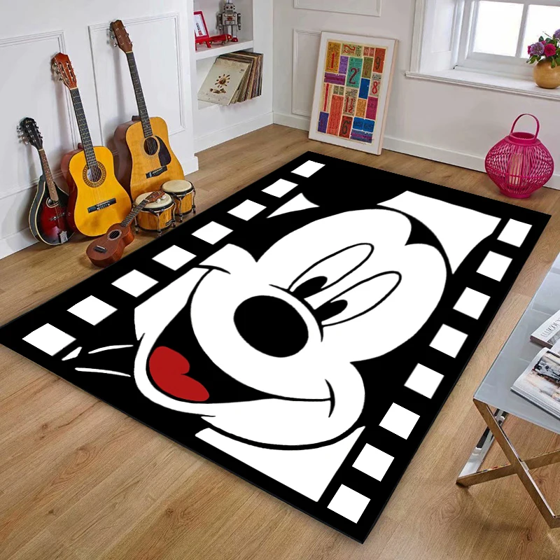 Cartoon Mickey Minnie Mouse Cushion Living Room Floor Mat Bathroom Mat