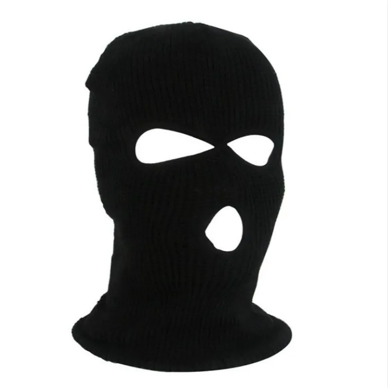 Армейская тактическая маска, 3 отверстия, маска для лица, лыжная маска, зимняя шапка, Балаклава, капюшон, мотоциклетный шлем, полный шлем для лица, Новинка