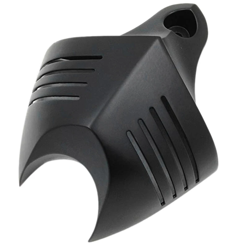 Черный двойной рог крышка V-Shield Cowbell Набор для 1992- Harley Dyna Softail Road King Street Electra Glide v-стержень