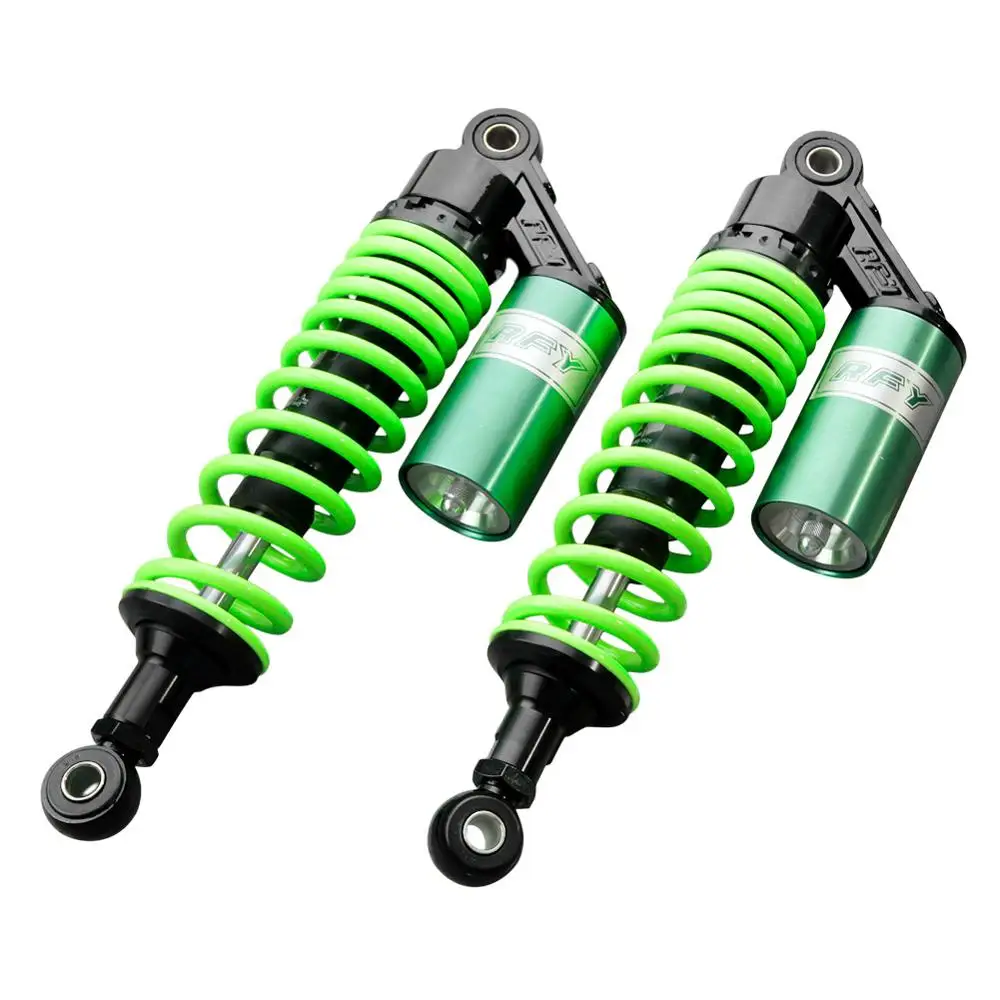 Universal Pair 320mm Motorcycle Air Shock Absorbers For Honda Suzuki Yamaha Kawasaki ATV Go Kart Quad Dirt Sport Bike Gold&Black - Цвет: 45MU005