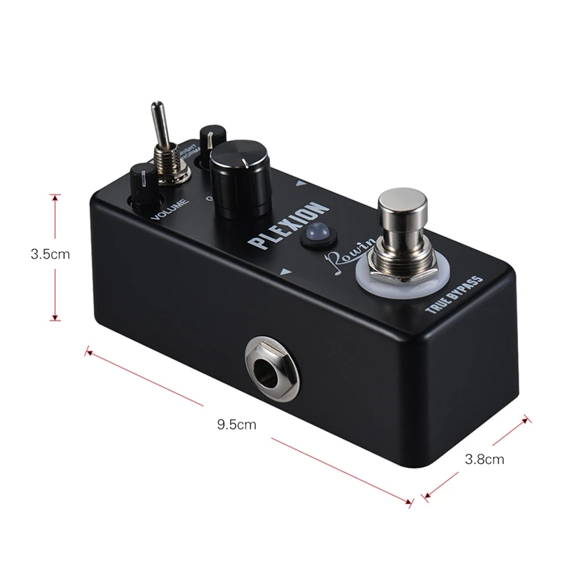 ABUO-Rowin Plexion Distortion педаль для гитары и бас с ярким и нормальным режимом True Bypass