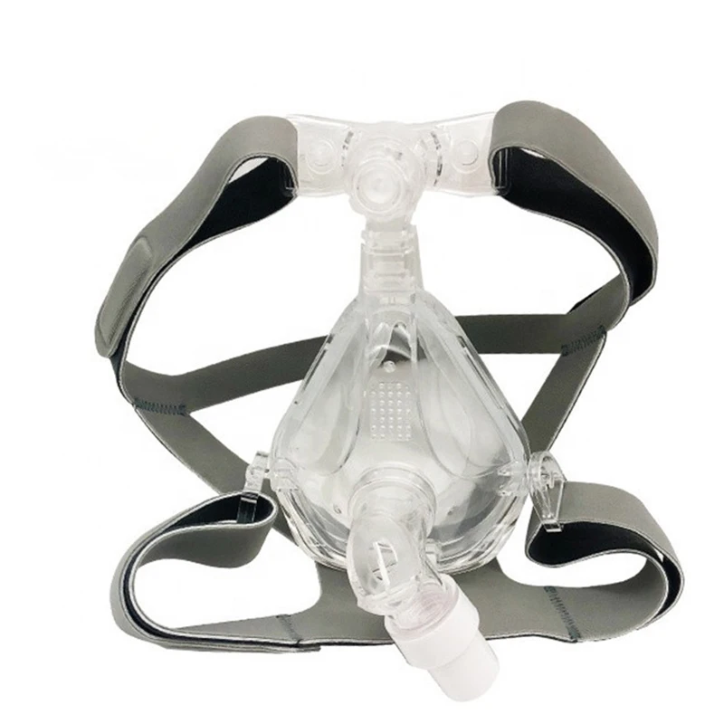 Маска на все лицо CPAP Авто CPAP BiPAP маска с бесплатным головным убором Белый s m l для апноэ сна OSAS храп людей