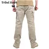 Men Pants Military Tactical Swat Army Hiking Cargo Pants IX9 Hunting Multi-pocket Work Training Cotton Trousers Overalls Outdoor ► Photo 2/6