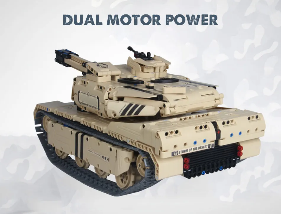 Technic Series 1276 шт. 2,4 г RC M1A2 Танк модель строительные блоки Совместимые военные танки из конструктора дистанционного управления наборы игрушек