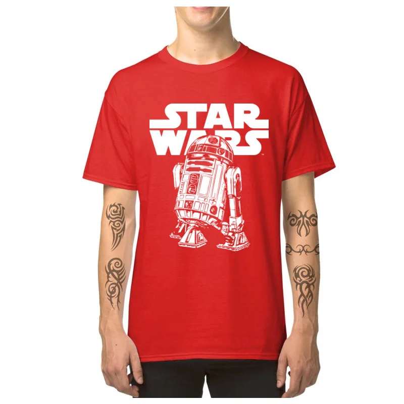 Fashionable Classic_R2D2_4549 T-shirts for Men On Sale Mother Day Crewneck Pure Cotton Short Sleeve T-shirts Clothing Shirt Classic_R2D2_4549 red