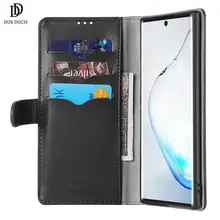 DUX DUCIS Флокирование кожаный флип чехол для samsung Galaxy Note 10 кошелек чехол на магните для телефона для samsung Note 10 Plus Funda