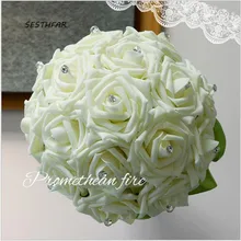 Свадебные цветы Свадебные букеты белый свадебный букет невесты букет розы Букет SPH075