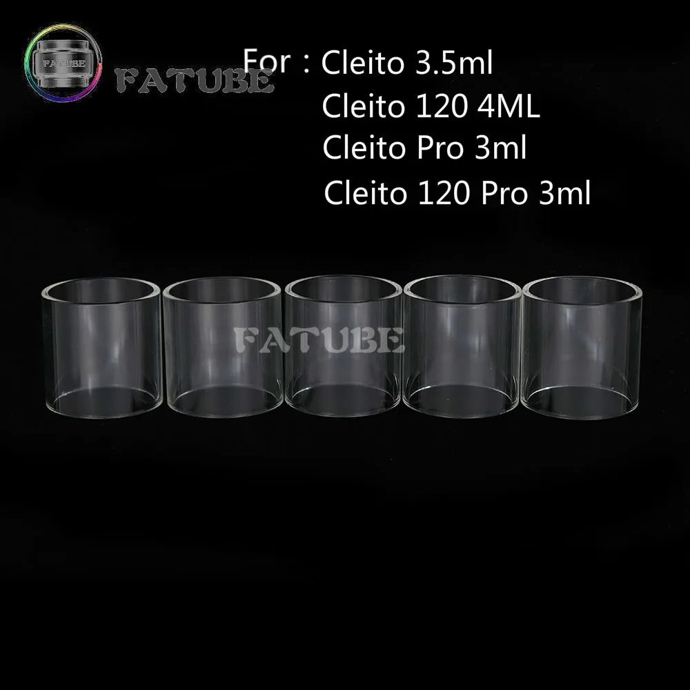 5 шт. FATUBE ПРЯМЫЕ стеклянные аксессуары для сигарет Cleito 3,5 мл/Cleito 120 4 мл/Cleito Pro 3 мл/Cleito 120 Pro 3 мл