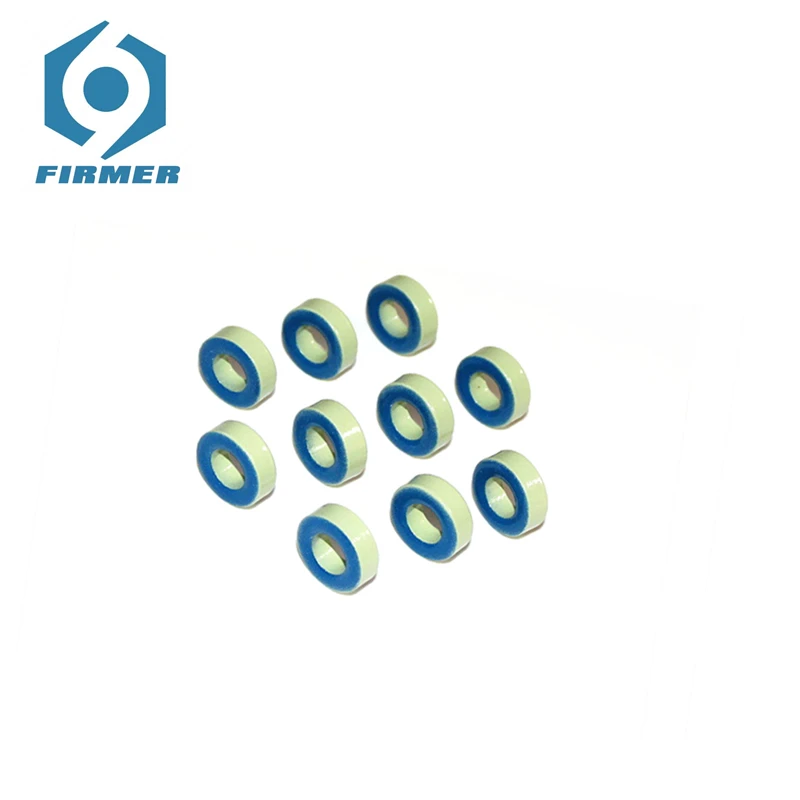 Ferrite Cores 50PCS 17.5*9.4*6.35 mm Toroid Core Ferrite Chokes Ring Iron Powder Inductor Ferrite Rings Light Green Blue