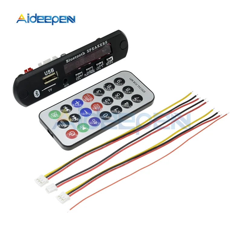 Without Bluetooth DC 12 В автомобильный Bluetooth MP3 звуковая карта декодер доска USB TF FM радио аудио модуль MP3 плеер с пультом дистанционного управления для автомобиля - Цвет: Without Bluetooth