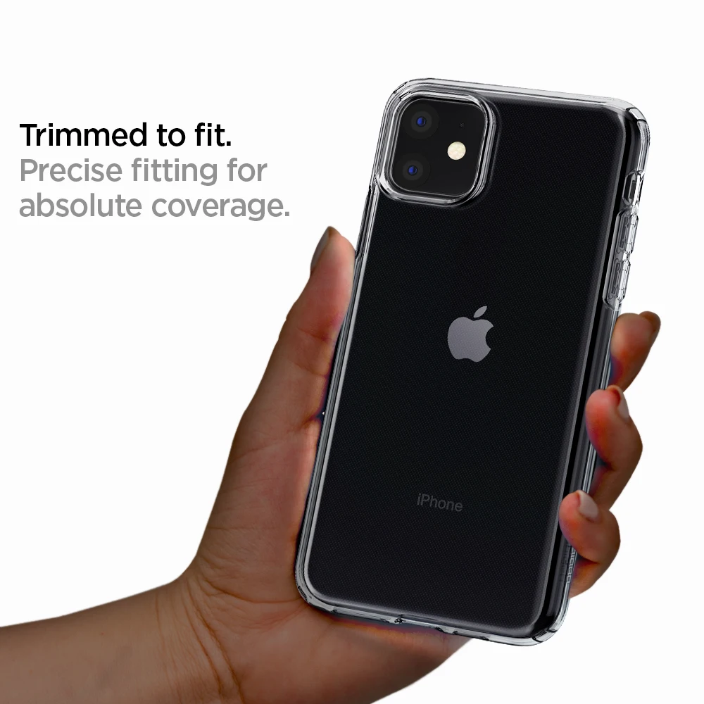 Spigen Liquid Crystal Series Гибкий, мягкий, полиуретановый легкий тонкий Противоскользящий чехол для iPhone 11