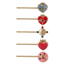 10 шт./партия модные аксессуары металлическая Глянцевая карта captor Сейлор Мун Сердце заколки для волос заколка зажим украшения