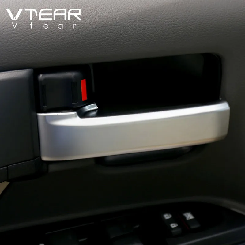 Vtear For Toyota LAND CRUISER 200 car door inner handle bowl trim interior Grip cover decoration styling accessories parts 2020