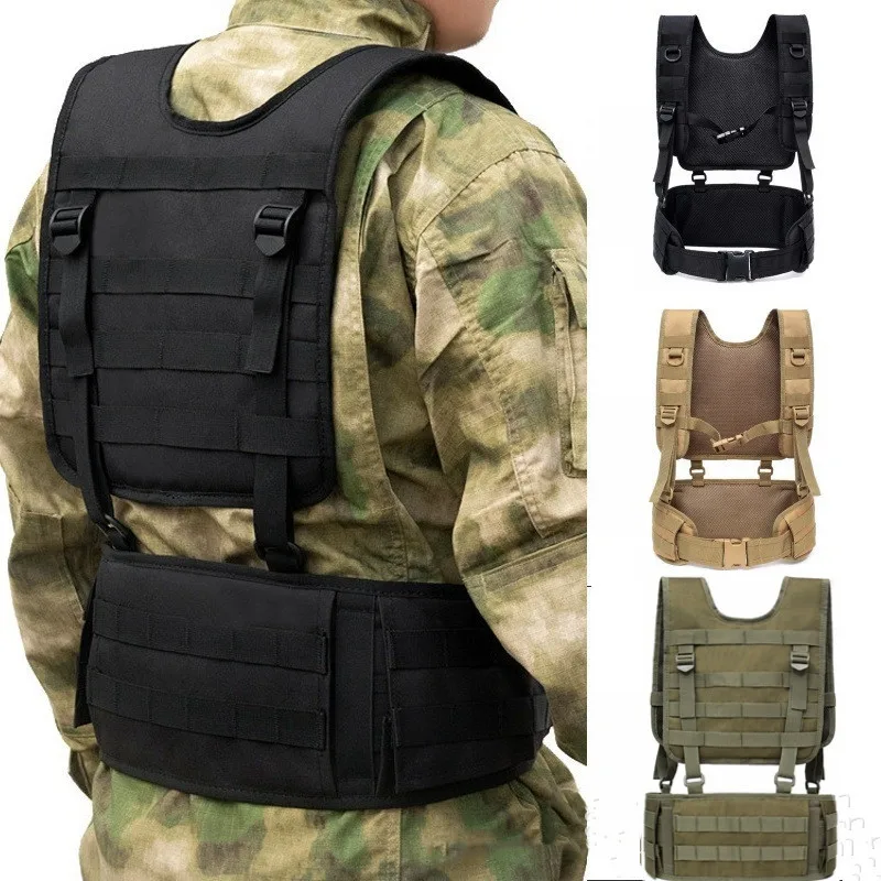 Тактический ремень Molle армейский ремень для охоты на открытом воздухе армейский тренировочный штурмовой боевой CS PUBG Многофункциональный защитный ремень безопасности