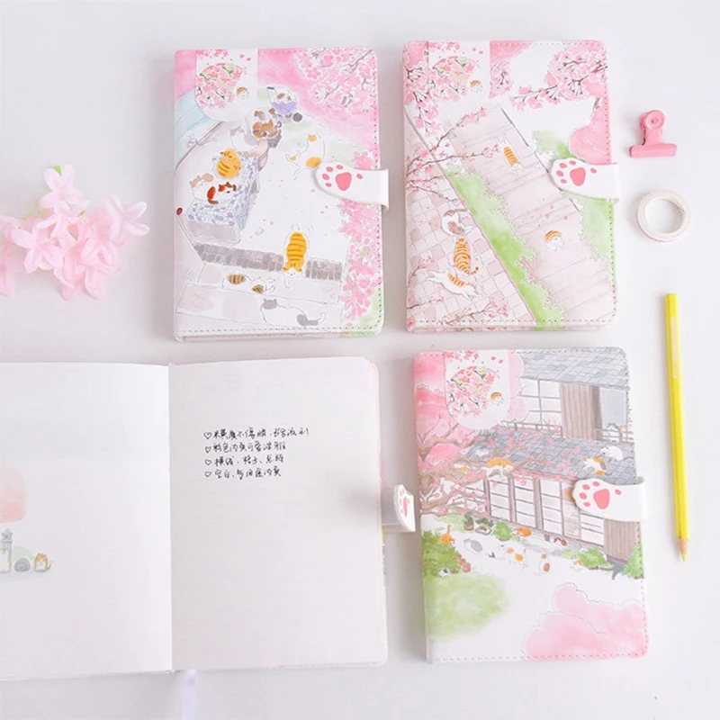 Сакура кошка с мессенджер через плечо на магнитной застежке школьные