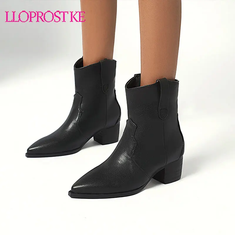 

Lloprost ke Pointed toe Woman Ankle Boots Faux Suede Chelsea Boots Platform Shoes Slip On Autumn Winter Dress Party Shoes