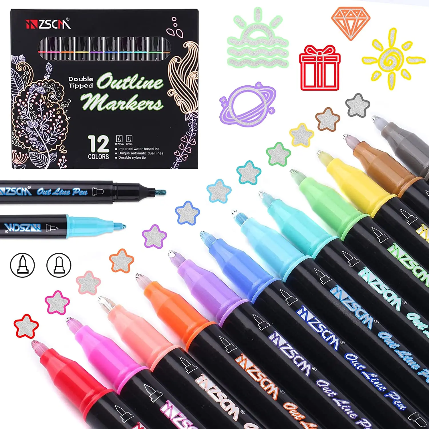 https://ae01.alicdn.com/kf/H66dd028f5e2b42e593ce8f135ea90b0eS/Hot-Sale-Double-Line-Markers-24-Colors-Double-Tipped-Outline-Paint-Pens-Including-8-Gold-and.jpg