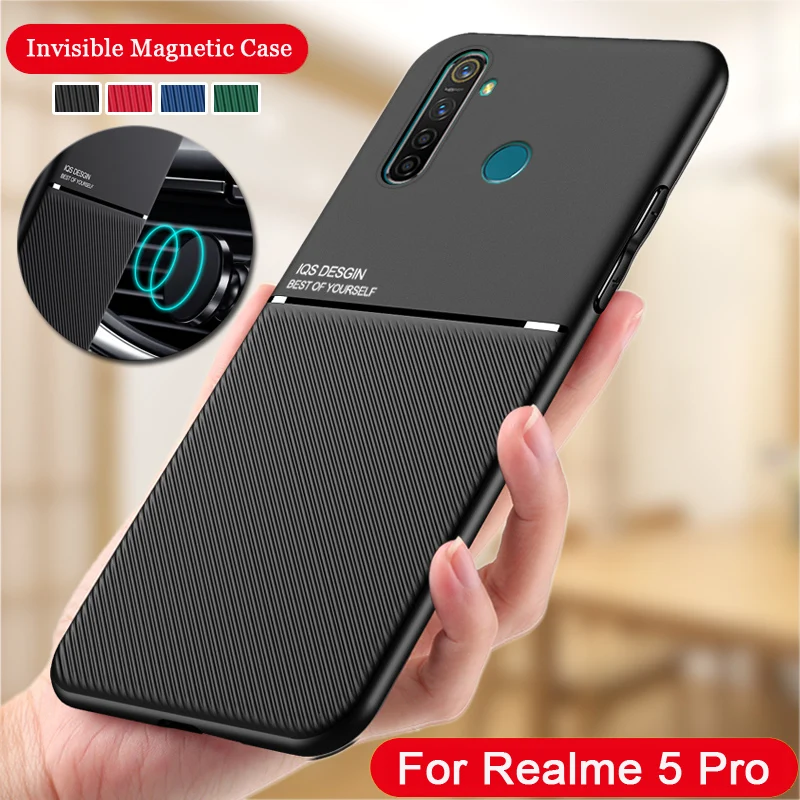Противоударный чехол для Realme 5 Pro силиконовая задняя крышка OPPO защитный с