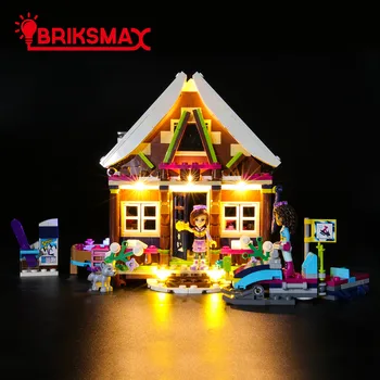 

BriksMax Led Light Up Kit For Friends Series Snow Resort Chalet Building Blocks Compatible With 41323 (NOT Include Model)