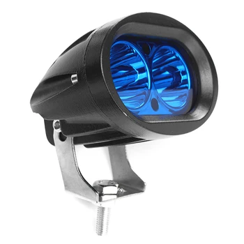

10-30V DC20W Car LED Headlights Waterproof Blue Light Stainless Steel Forklift Warning Indicator Car Lights