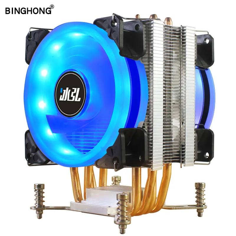 

BINGHONG 4 Heatpipe CPU Cooler LGA 775 115X 1366 AMD3 AM4 X79X99 2011 Computer central processing unit cooling CPU Fan heat sink