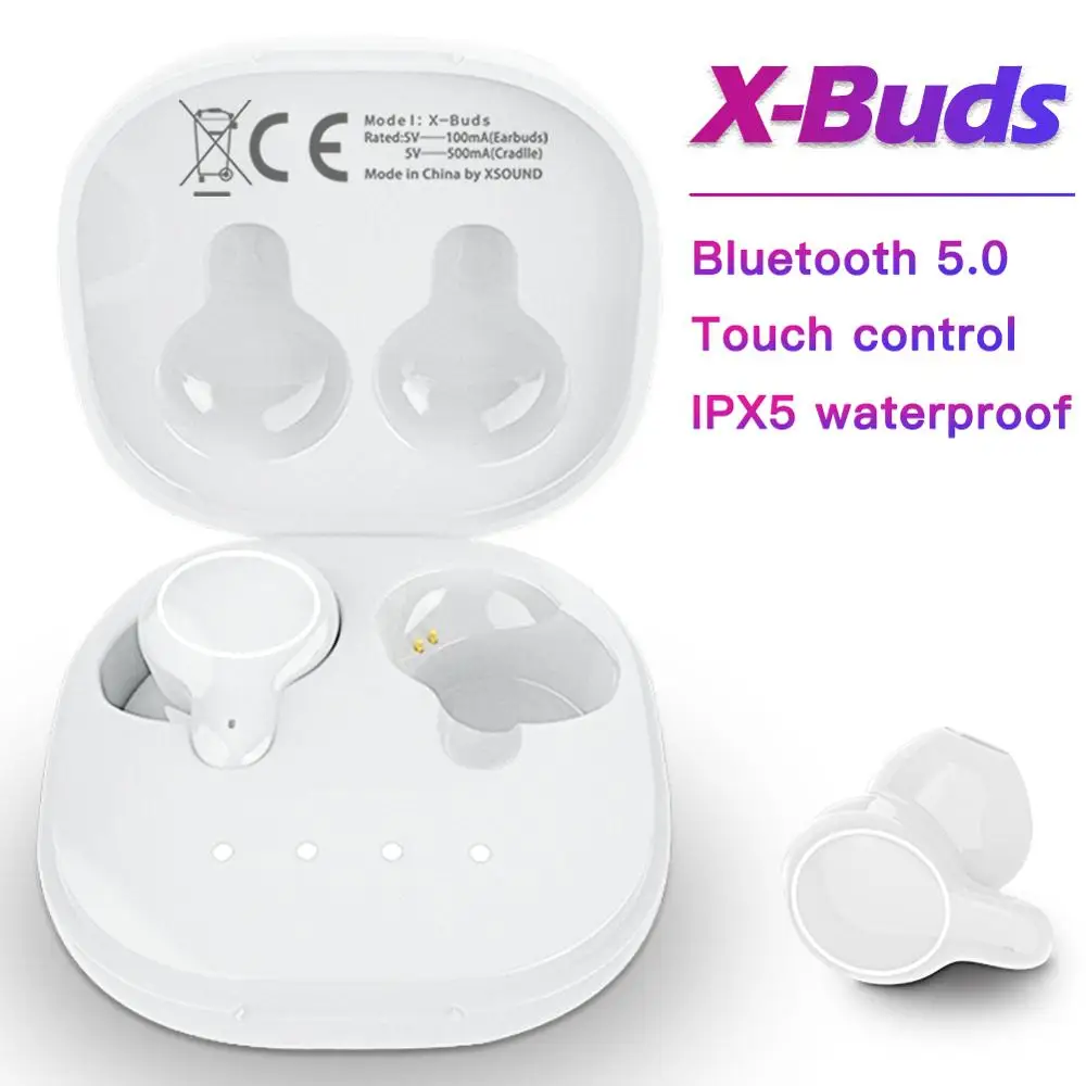 

Cigfun X-Buds TWS Bluetooth Earphone Mini Wireless Earbuds IPX5 Waterproof Sports Stereo Headset with Mic For Xiaomi Phone