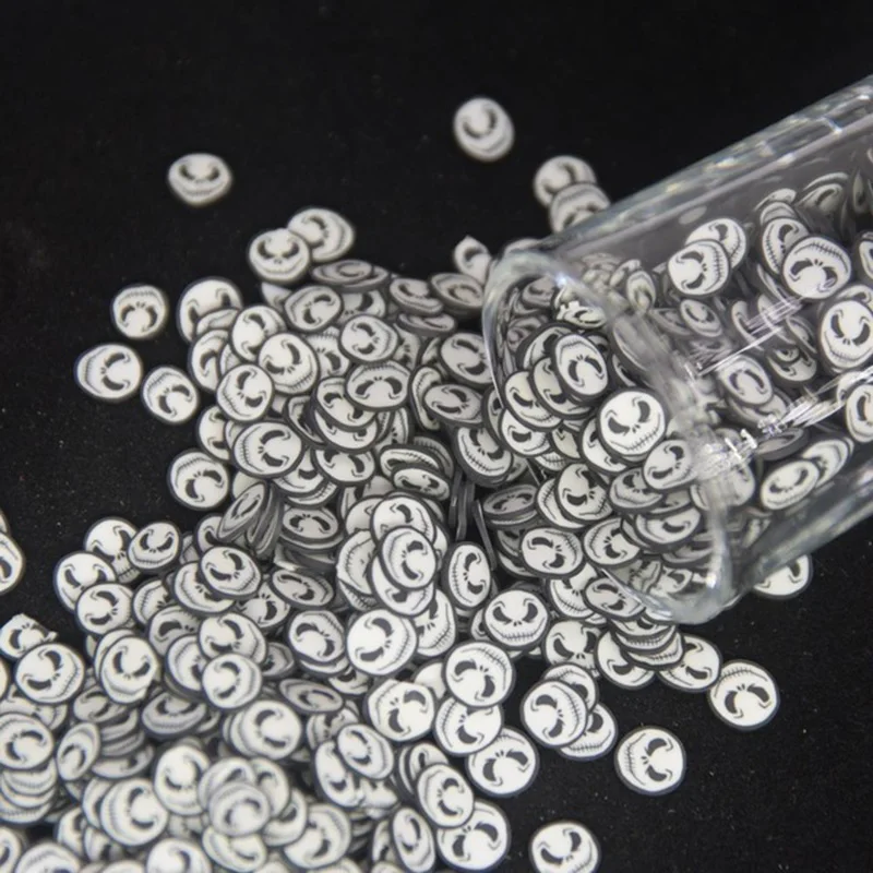 50 г горячий глины призрак ломтик из полимерной посыпка для ремесла Хэллоуин