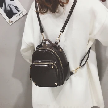 

Casual fashion shoulder bag 2019 new winter influx of female wild College Wind mini-laptop backpack for women