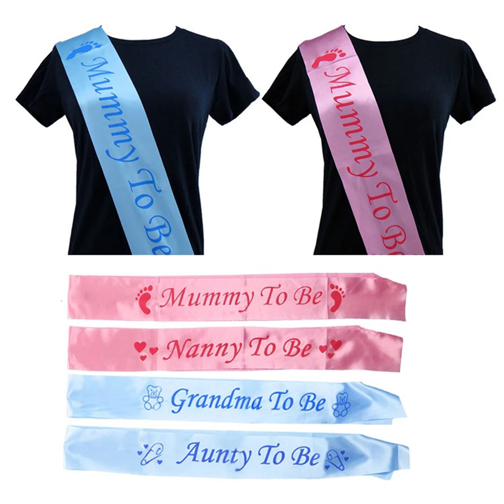 Baby Shower Sash украшение для вечеринки в день рождения MOM To Be/Grandma/Auntie/Няня/Большая сестра