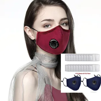 

Reusable Dustproof Mask,Dust Mask PM2.5 Windproof Foggy Haze Pollution Respirator Washable Earloop Face Breathing Mask#S