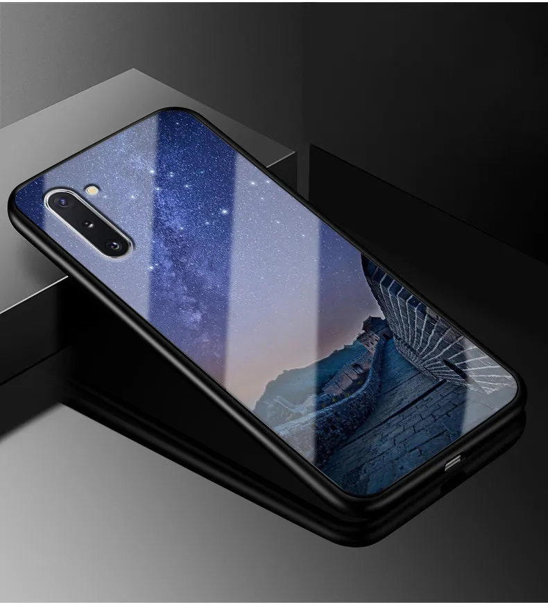 06 Для samsung Galaxy Note 10 Pro Чехол для телефона Модный чехол из закаленного стекла для samsung Note 10 защитный чехол - Цвет: 06