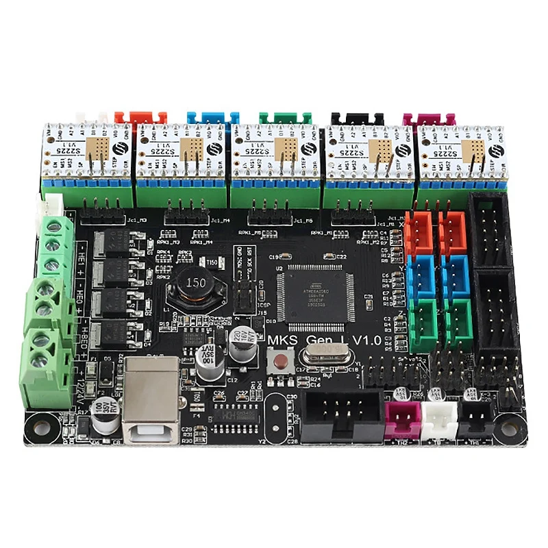 3d принтер доска MKS GEN L V1.0+ TMC2225 V1.1 x5 ультра-тихий драйвер