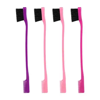 

Frcolor 4pcs Double-head Eyebrow Brush Comb Dual Purpose Eyebrow Grooming Tool for Women Girls (Random Color)