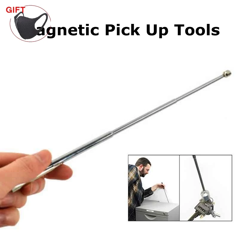 

Iron stick Magnetic Pick-Up Tools Outdoor Telescopic Grip Extendable Long Reaching Pen for Camping Picking Up Nuts Tool