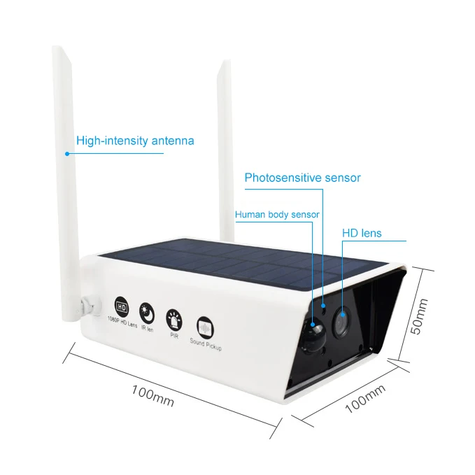 Solar Camera 1080Pwifi Camera Waterproof Outdoor Security Infrared Camera