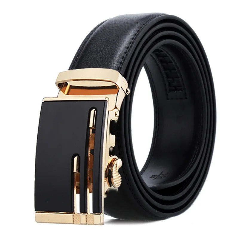 2021 Classic High Quality Automatic Buckle Man Belts Genuine Leather Men's Belt Cow Designer Fashion For Luxury Brand Men Leathe