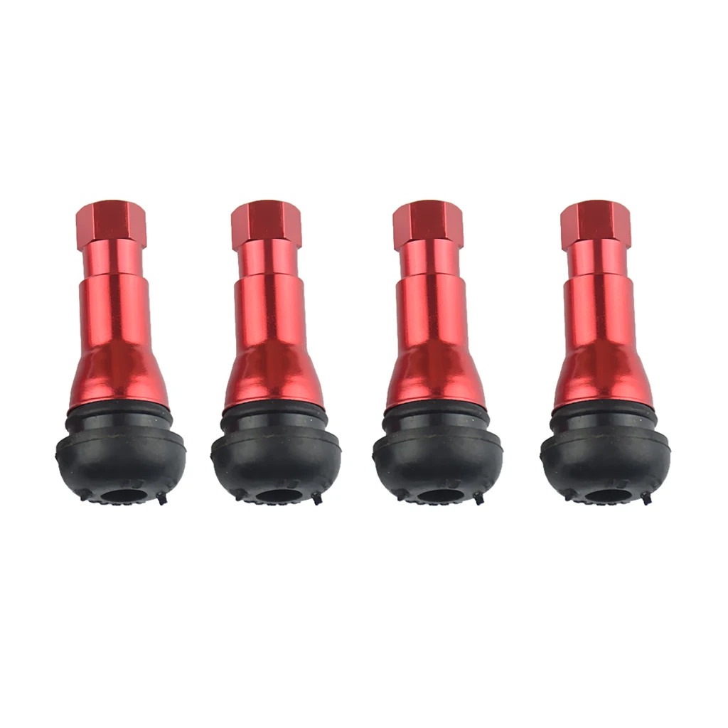 4pcs Red TR413 Car Truck Tire Valve Stems Universal Corrosion Resistant