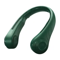 Ventilateur de cou suspendu sans feuilles, silencieux, pour les Sports de plein air, USB, Mini, Portable, 360 degrés 
