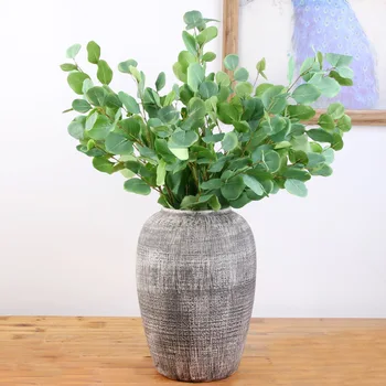 

Artificial Plant Decoration Money Leaf Eucalyptus Leaves Household Potted Plant Elegant Money Leaf Green Vegetation Flower