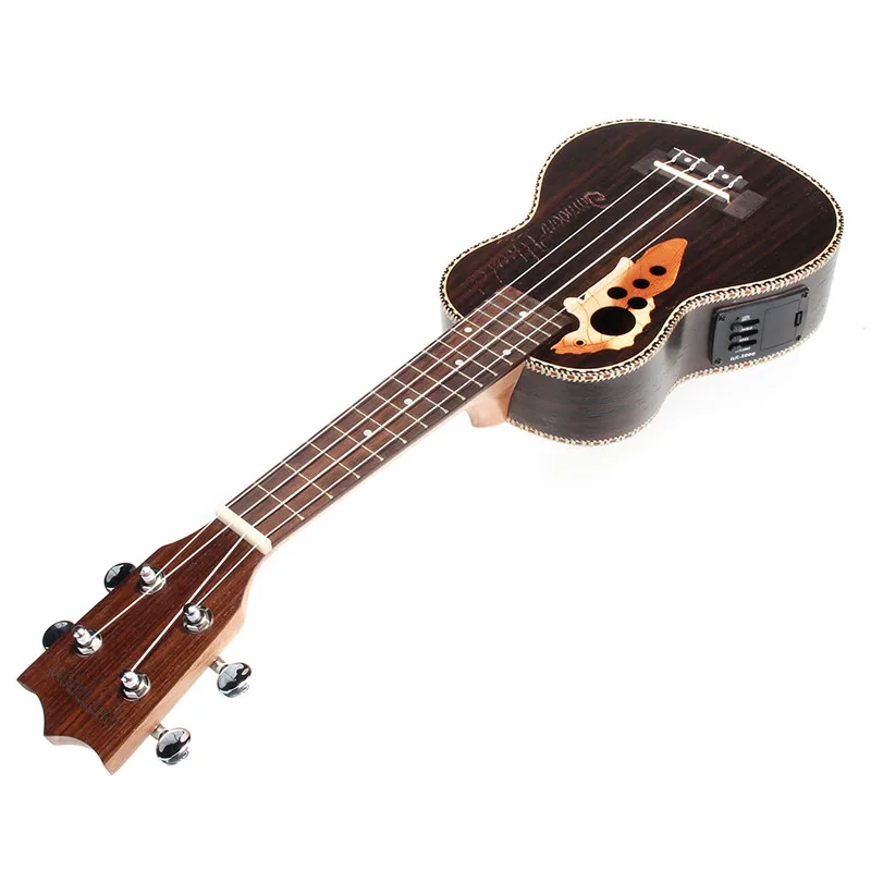 21/23 дюймов Акустическая палисандр сопрано укулеле 4 струны гитара Ukelele Guitarra со встроенным электрическим эквалайзером пикап+ Gig сумка